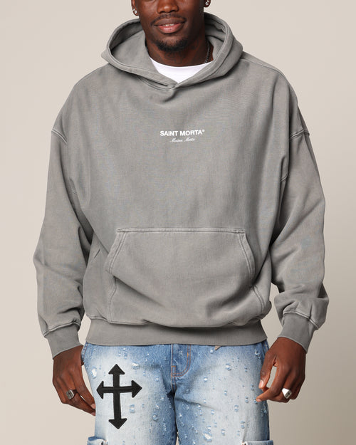 Saint Morta Skeleton Key Hoodie Washed Charcoal