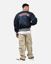 New Era X Alpha Series X MLB Houston Astros MA-1 Bomber Jacket Navy