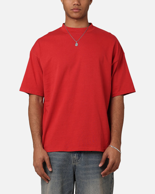 Culture Kings Oversized Blank T-Shirt Red