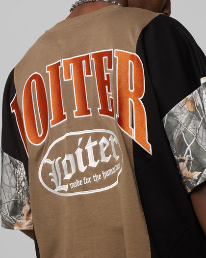 Loiter Splinter T-Shirt Woodland Camo