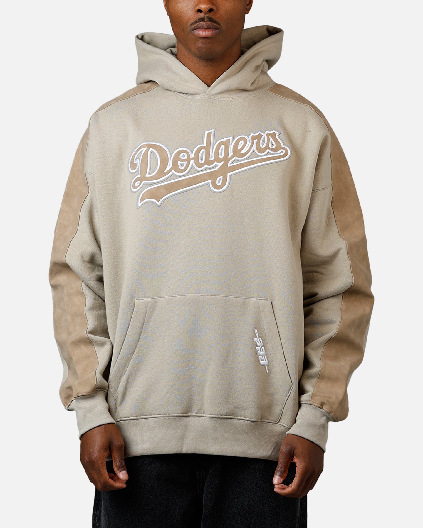 Pro Standard Los Angeles Dodgers Panel Hoodie Tan | Culture Kings US