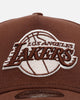 New Era Los Angeles Lakers 'Cozy 2.0' 9FORTY A-Frame Strapback Brown