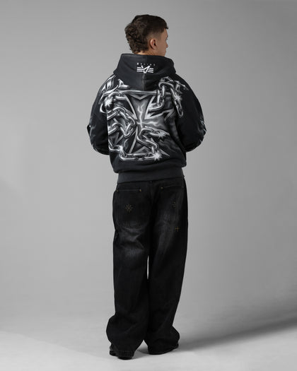 Alpha Industries x Loiter Full Zip Up Hoodie Black