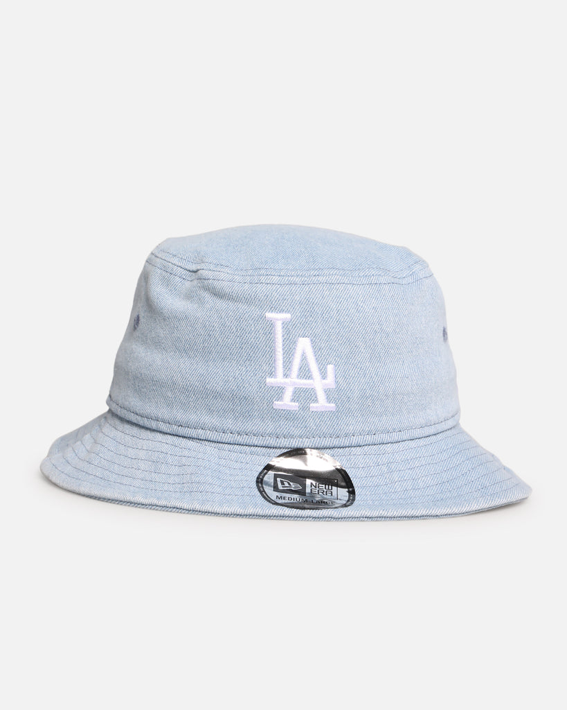 New Era Los Angeles Dodgers 'Washed Denim' Bucket Hat Blue Washed