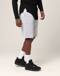 Saint Morta Baggy 90's Sweat Shorts Light Grey Marl