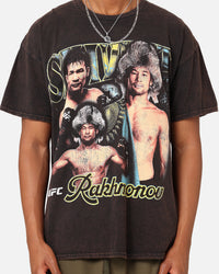 UFC By Goat Crew Shavkat Rakhmonov Vintage T-Shirt Black Wash