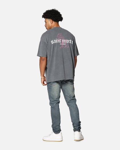 Saint Morta Heritage Boxy T-Shirt Washed Black
