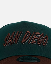 New Era San Diego Padres 'Rainforest' 9FORTY A-Frame Snapback Green/Brown