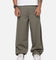 Carre Heritage Pleated Pants Sage Pinstripe