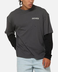 Dickies Payson 2Fer Long Sleeve T-Shirt Black
