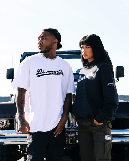 Dreamville Dreamville Logo Vintage T-Shirt White