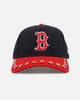 New Era Boston Red Sox 'Visor Embellishment' 9FORTY A-Frame Snapback Official Team Colors