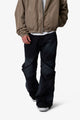 MNML Side Snap Kick Flare Pants Black