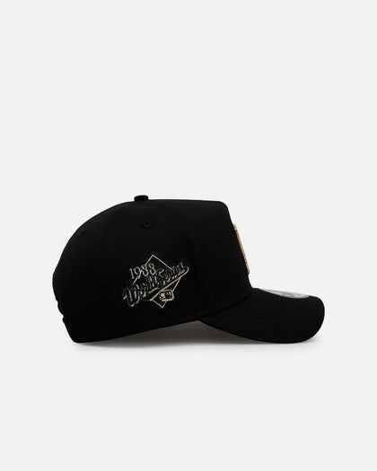 New Era Los Angeles Dodgers 'Raised Metallic Chainstitch' 9FORTY A-Frame Snapback Black
