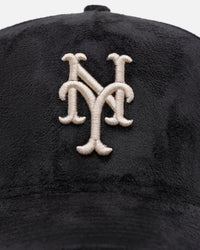 New Era New York Mets 'Suede' 9FORTY A-Frame Strapback Black/Tan