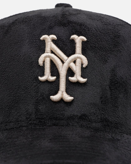 New Era New York Mets 'Suede' 9FORTY A-Frame Strapback Black/Tan