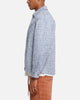 XXIII Boucle Tweed Zip Jacket Teal/Blue/Purple