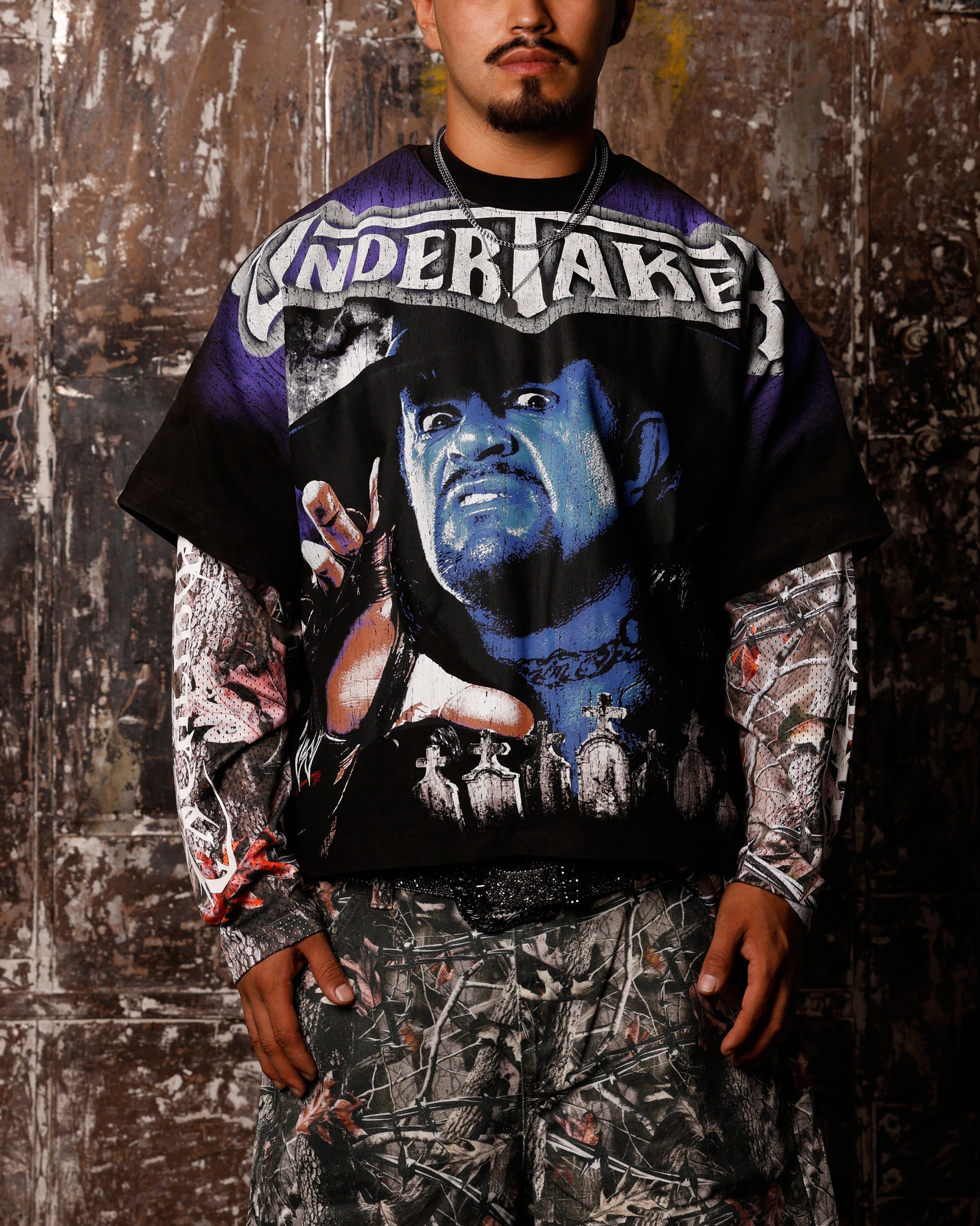 Loiter X WWE Undertaker Vintage T-Shirt Vintage Black | Culture