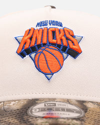 New Era New York Knicks 'Realtree Visor' 9FORTY A-Frame Snapback Cream/Camo