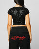Ed Hardy Women's Techno Baby T-Shirt Vintage Black