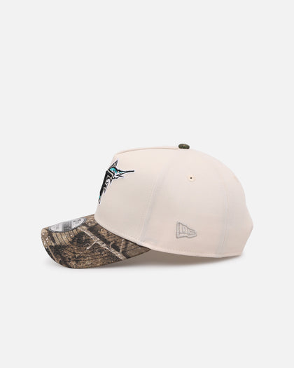 New Era Florida Marlins 'Realtree Visor' 9FORTY A-Frame Snapback Cream/Camo