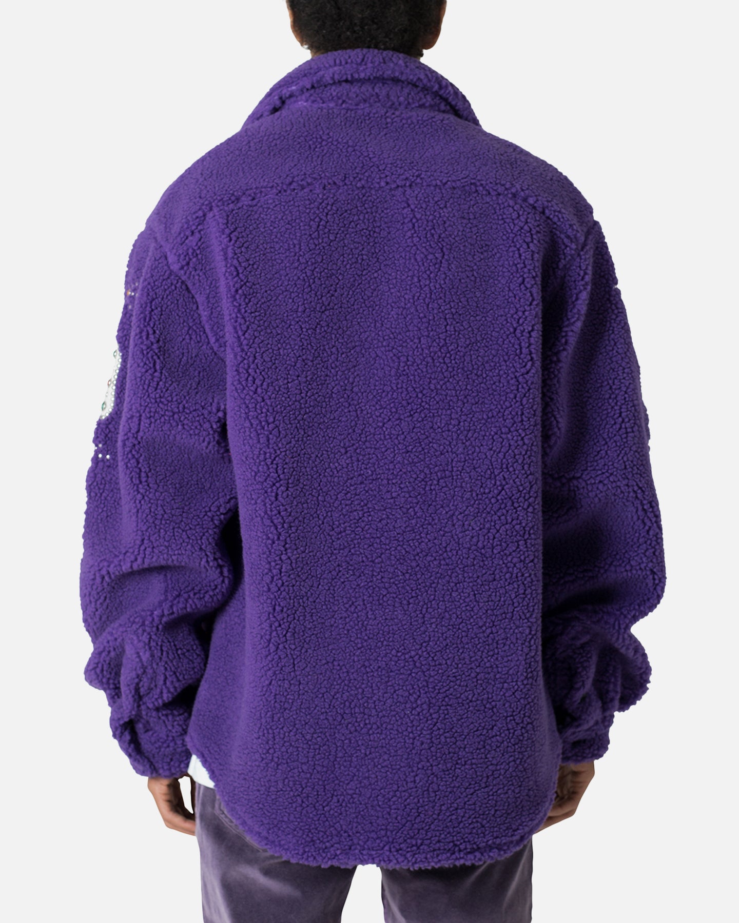 MNML Jewel Sherpa Jacket Purple | Culture Kings US