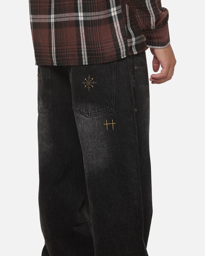 Saint Morta Amplus Pyre Jeans Black Shadow