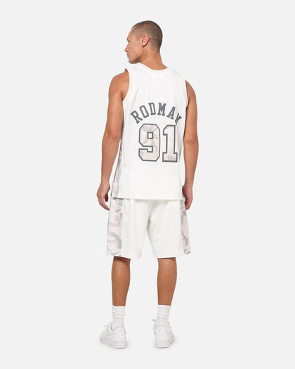 Mitchell & Ness Chicago Bulls Dennis Rodman #91 Snow Camo Energy Swingman Jersey Vintage White