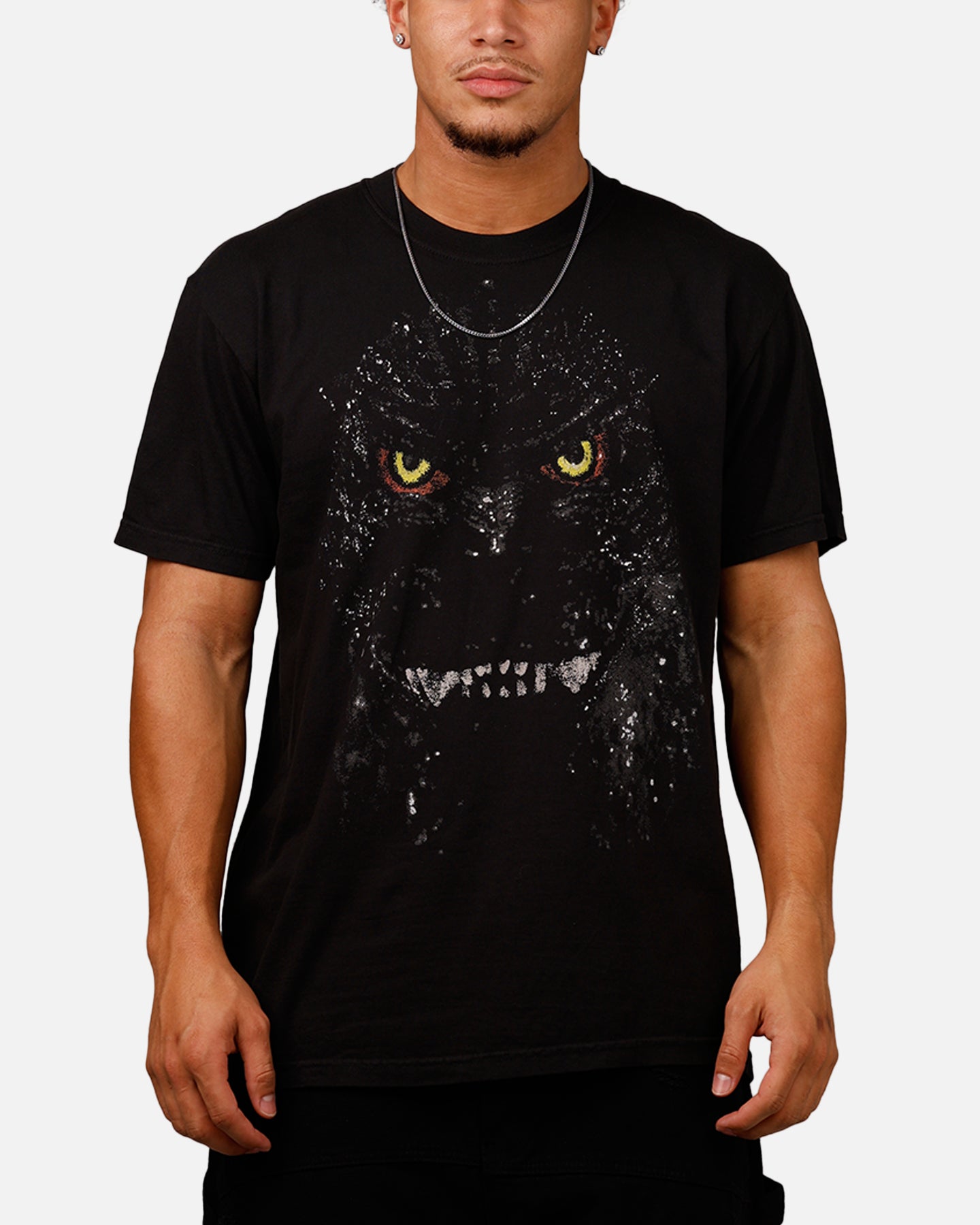 Ripple X Godzilla Big Head Godzilla T-Shirt Black | Culture Kings US