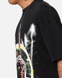UFC By Culture Kings Alex Pereira Big Face Vintage T-Shirt Black Acidwash