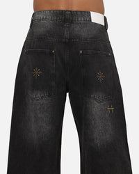 Saint Morta Amplus Pyre Jeans Black Shadow