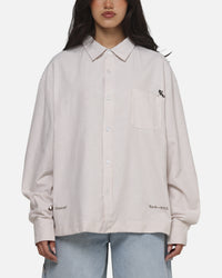 Carré x Disney Mickey & Friends Long Sleeve Oxford Shirt Ecru/Dark Khaki
