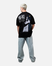 73Studio X DC Batman Two Face Heavyweight T-Shirt Black