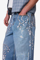 MNML Rave Chain Printed Denim Vintage Blue