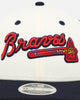 New Era X Felt Atlanta Braves 9FIFTY Snapback Chrome White