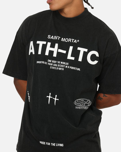 Saint Morta Athltc T-Shirt Washed Black