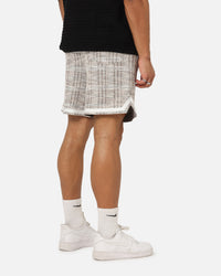 XXIII Textured Ball Shorts Brown/Cream