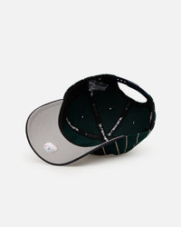 New Era Oakland Athletics 'Pinstripe' 9FORTY A-Frame Snapback Dark Green
