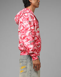 Loiter Digi Camo Zip Hoodie Pink Camo