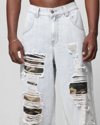 Loiter Collateral Distressed Jeans Denim Camo