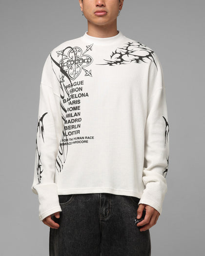 Loiter Cyber Thermal Long Sleeve T-Shirt Off White