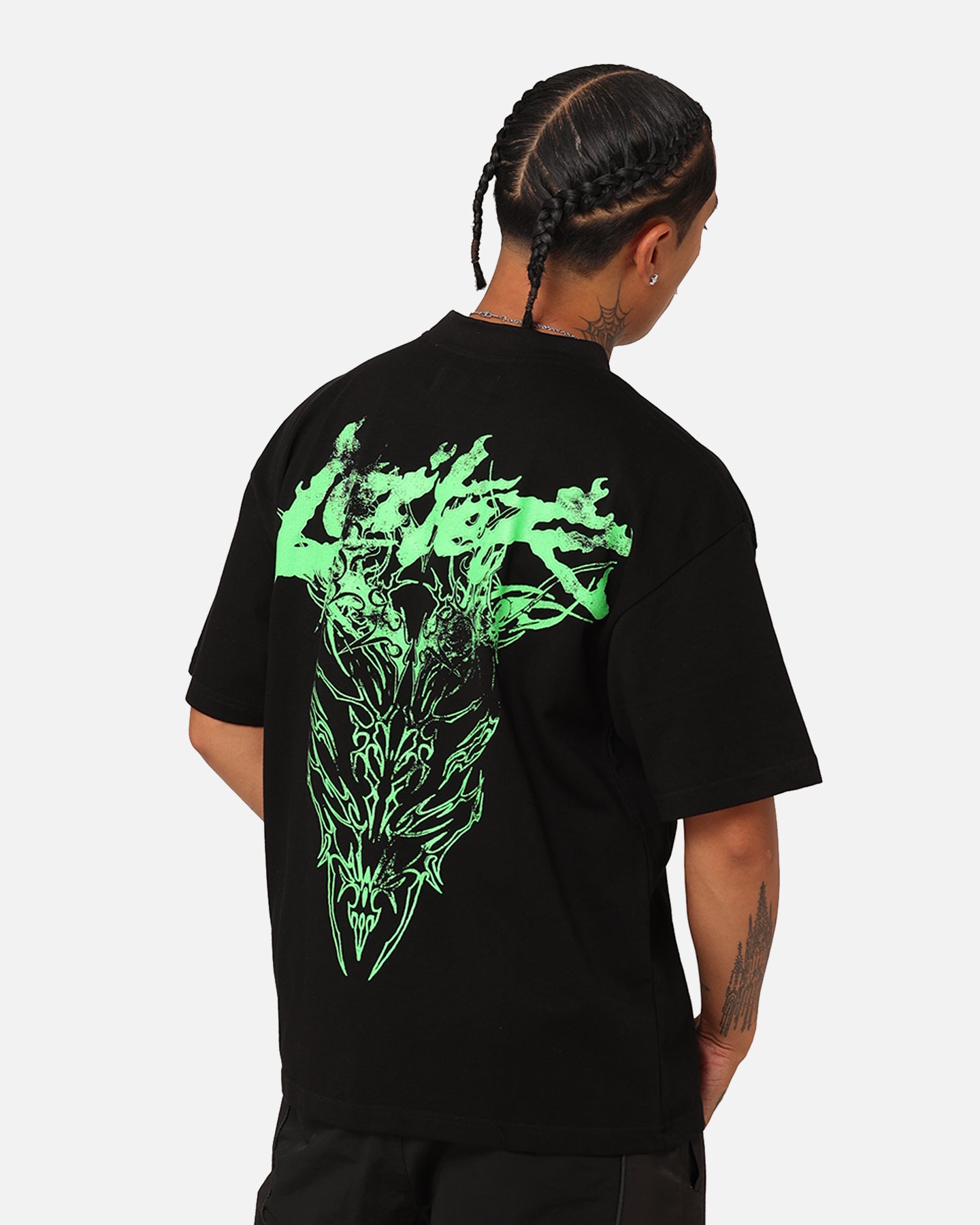 Loiter Lotus Oversized T-Shirt Black | Culture Kings US