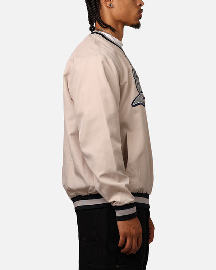 New Era New York Yankees Sports Classics Pullover Windbreaker Stone/OTC