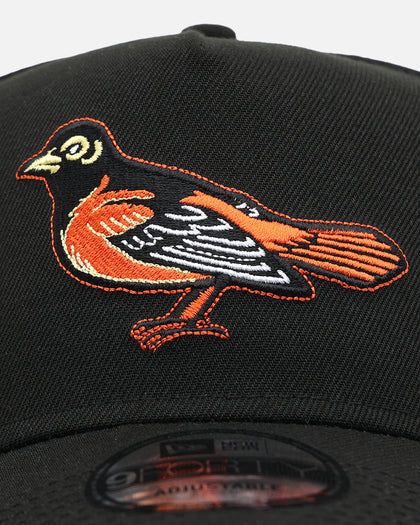 New Era Baltimore Orioles 'Black And Team Color' 9FORTY A-Frame Snapback Black/Official Team Color