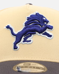 New Era Detroit Lions 'Vintage' 9FORTY A-Frame Snapback Vegas Gold