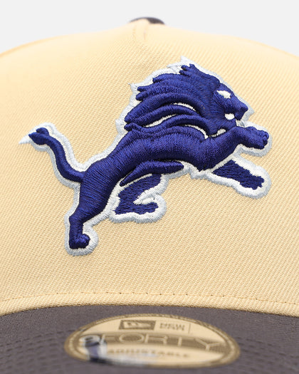 New Era Detroit Lions 'Vintage' 9FORTY A-Frame Snapback Vegas Gold
