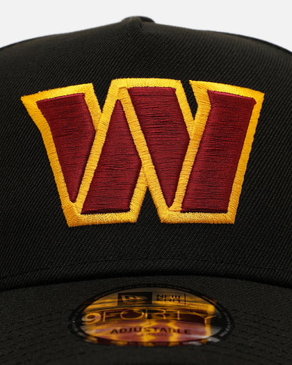 New Era Washington Commanders 'Black and Team Color' 9FORTY A-Frame Snapback Black/Official Team Color