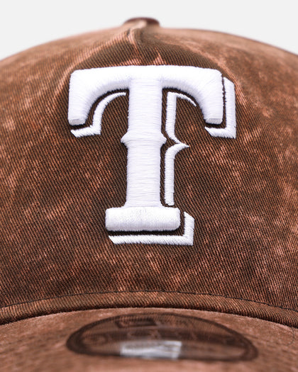 New Era Texas Rangers 'Washed Walnut' 9FORTY A-Frame Snapback Walnut
