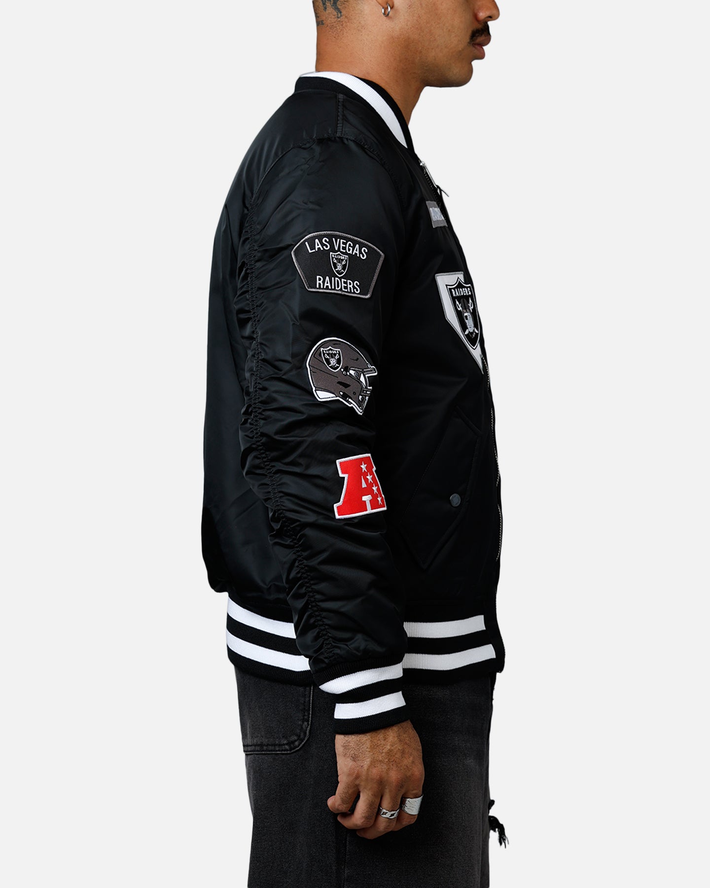 New Era X Alpha Series X NFL Las Vegas Raiders MA-1 Bomber Jacket