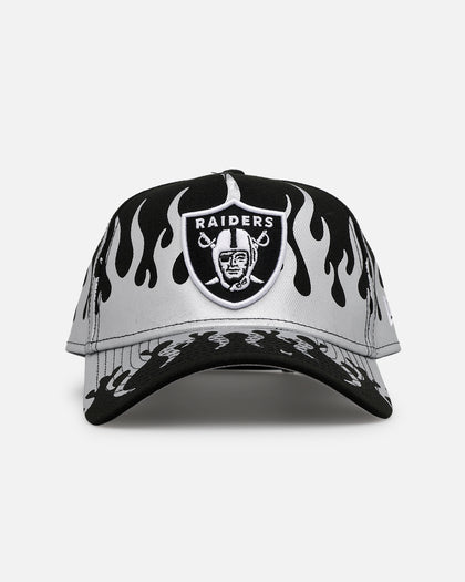 New Era Las Vegas Raiders 'Metallic Flames' 9FORTY A-Frame Snapback Black/Silver